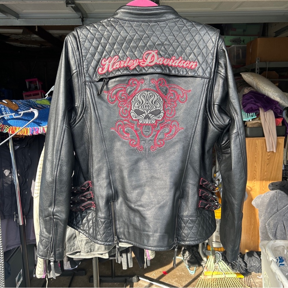 Harley Davidson Willie G Genuine Goatskin Leather Jacket